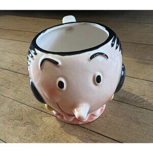 Olive Oil 3D Face Mug Vintage 1980 From The Popeye Cartoon Nostalgia Art Cup